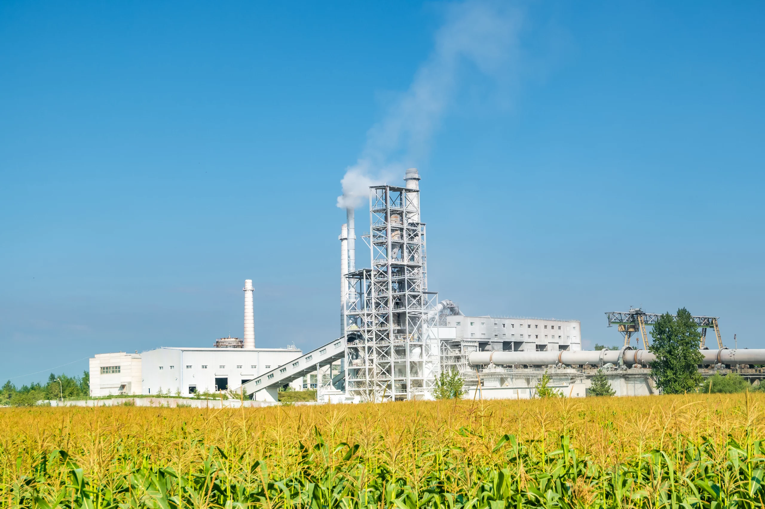 a factory in the middle of nowhere